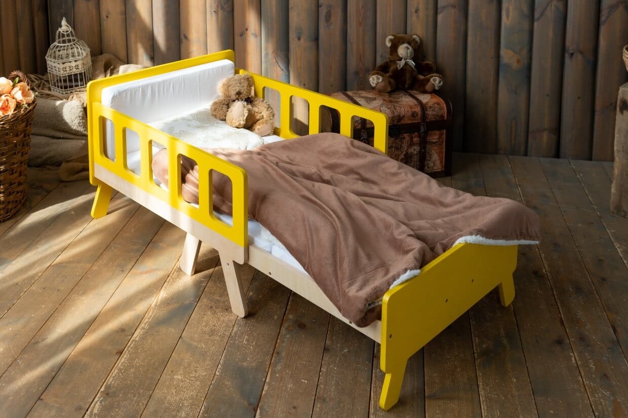 Montessori Vaikiška Auganti Lova Su Čiužiniu 152 x 70 x 54 cm Lovos Dviaukštės