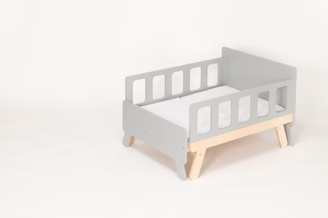Montessori Vaikiška Auganti Lova Su Čiužiniu 152 x 70 x 54 cm Lovos Dviaukštės
