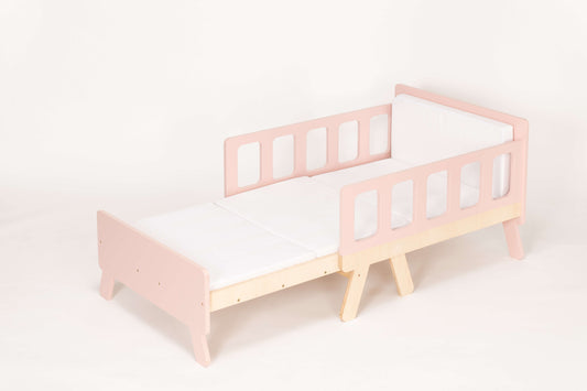 Montessori Vaikiška Auganti Lova Su Čiužiniu 152 x 70 x 54 cm Lovos Dviaukštės