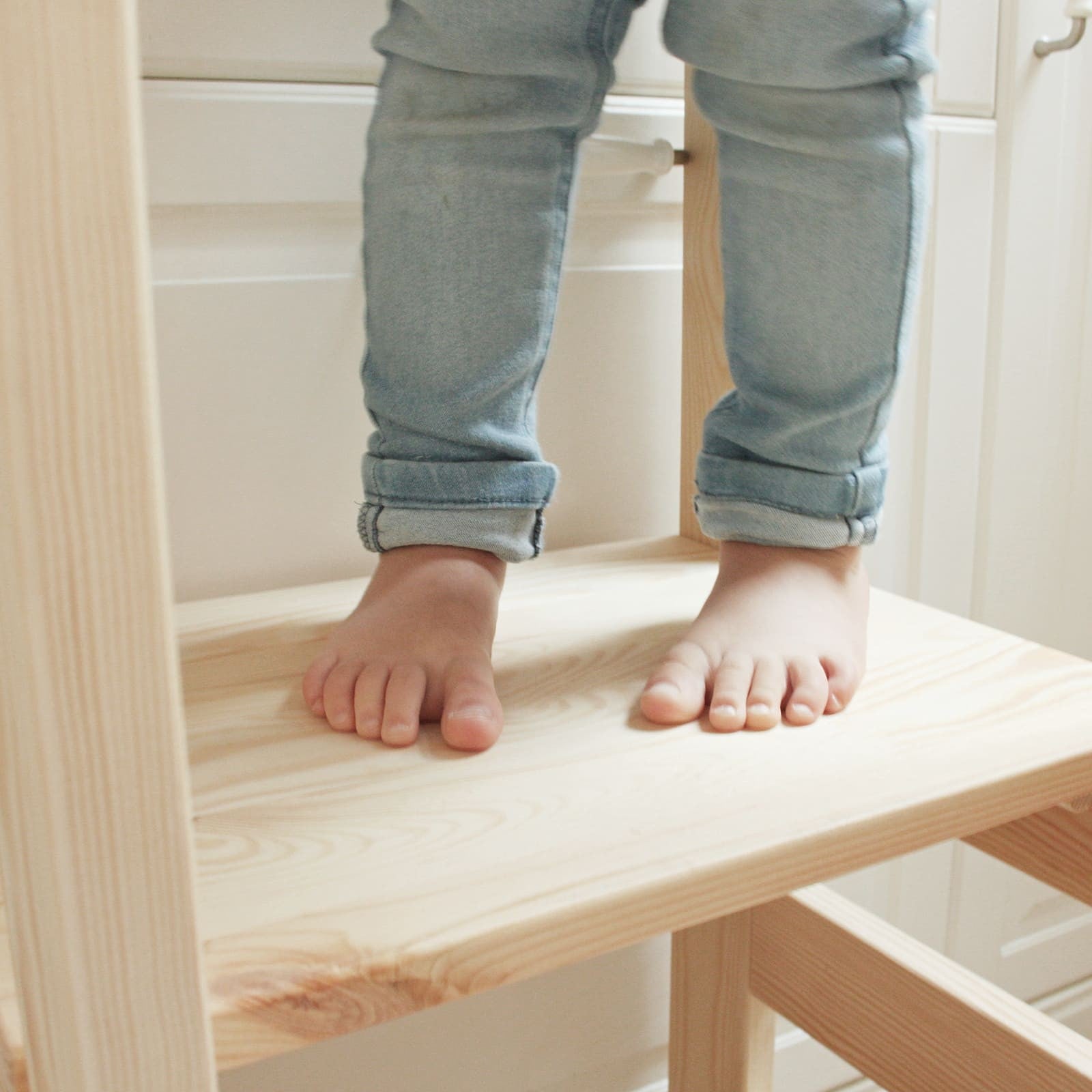 MeowBaby Montessori virtuvės bokštelis – natūrali, standartinis, vaizdas 11