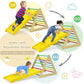 Montessori Žaidimų Aikštelė Pikler Trikampis Kopėčių ir lieptelio komplektas 3in1 Montessori Žaidimų Aikštelės