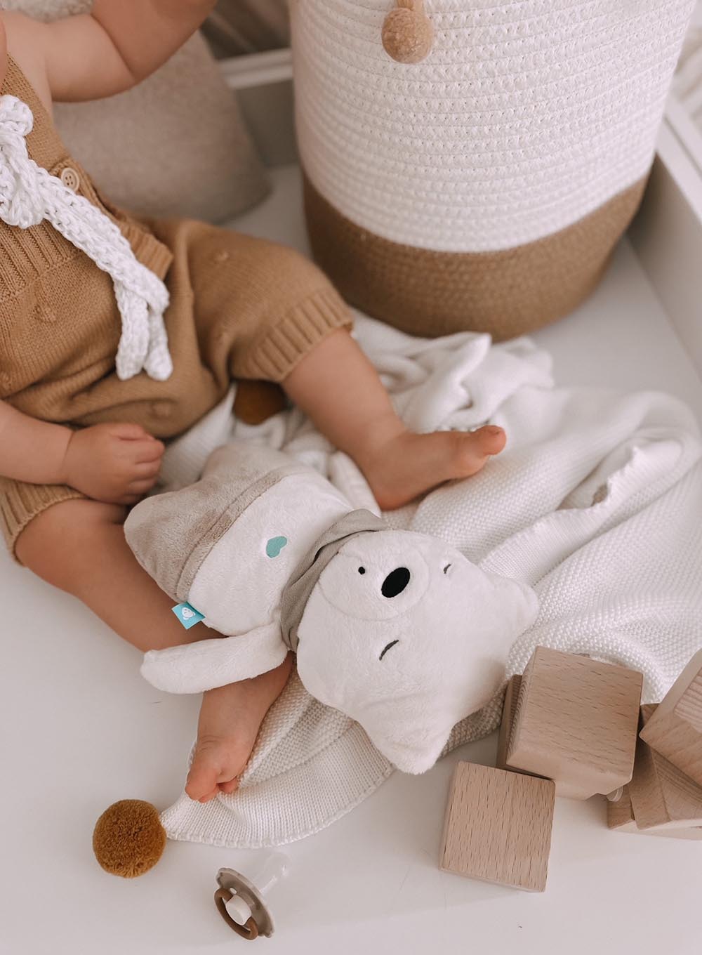 myHummy migdukas meškutis 3/1 baltas – nuotrauka 4