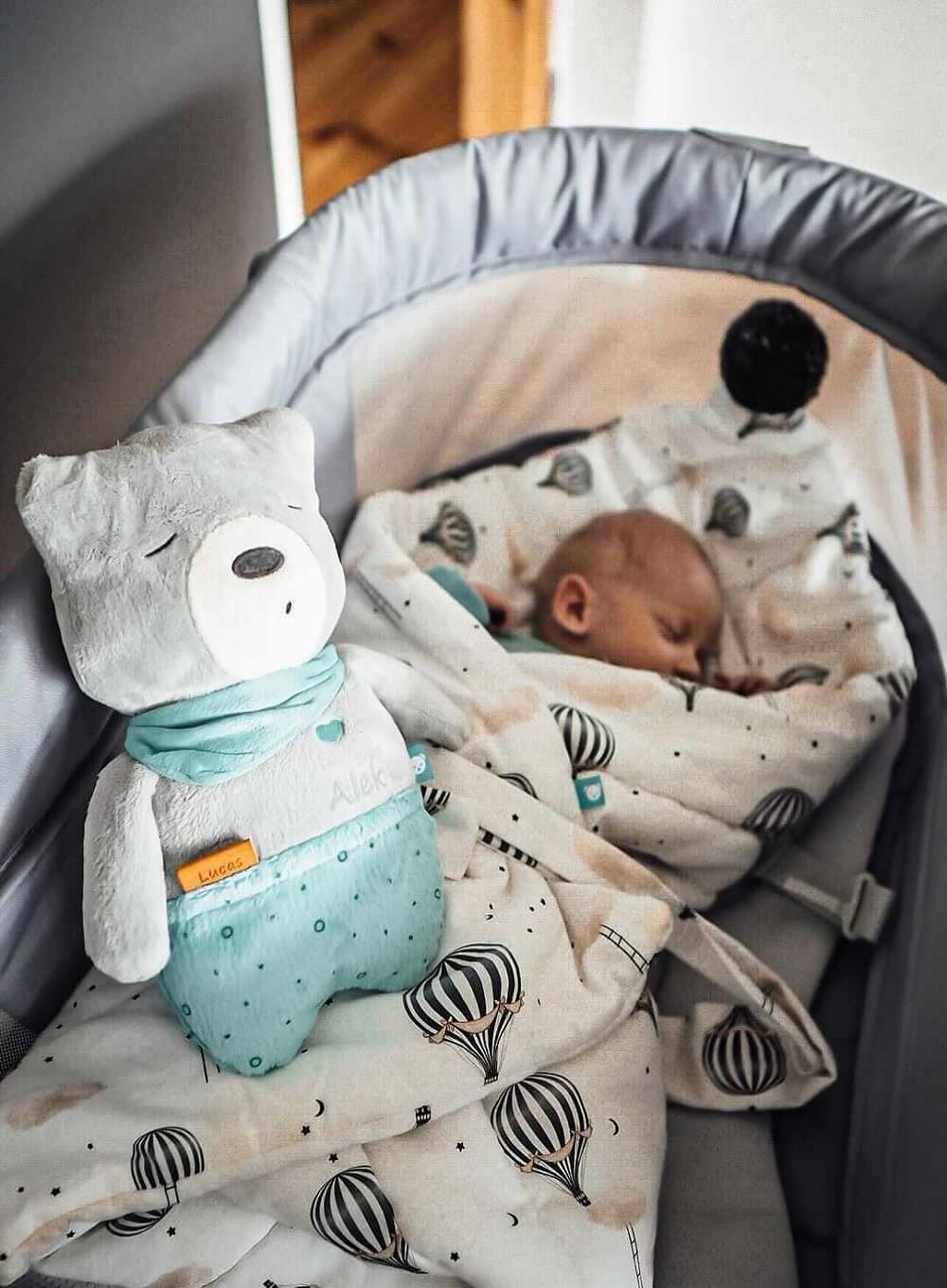 myHummy migdukas meškutis 3/1 pilkas ir žalias – nuotrauka 6