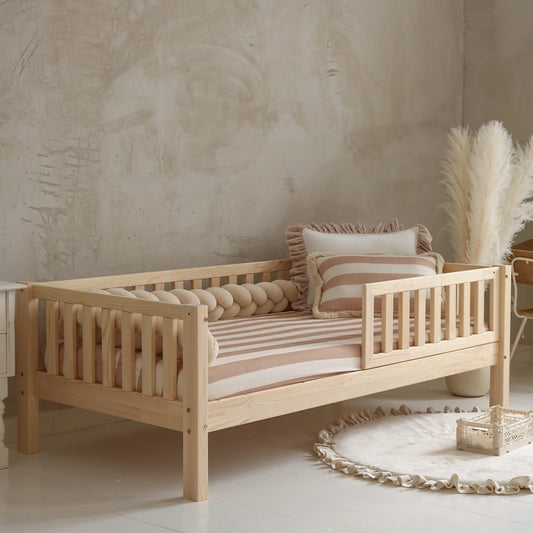 Natūrali vaikiška lova Basic Love 200 × 90 cm su 19,5 cm kojelėmis Lovos Vienvietės