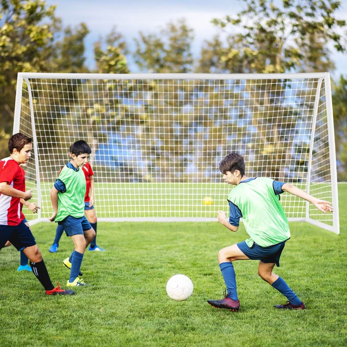 Nešiojami Ir Sulankstomi Futbolo Vartai 365 x 120 x 182 cm 1386 Sporto Žaislai