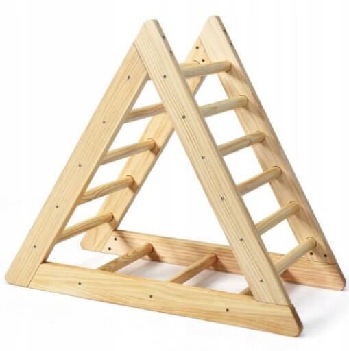 Pikler Trikampis Medinės Montessori Laipiojimo Kopėčios Sūpynės ir Žaidimų Aikštelės