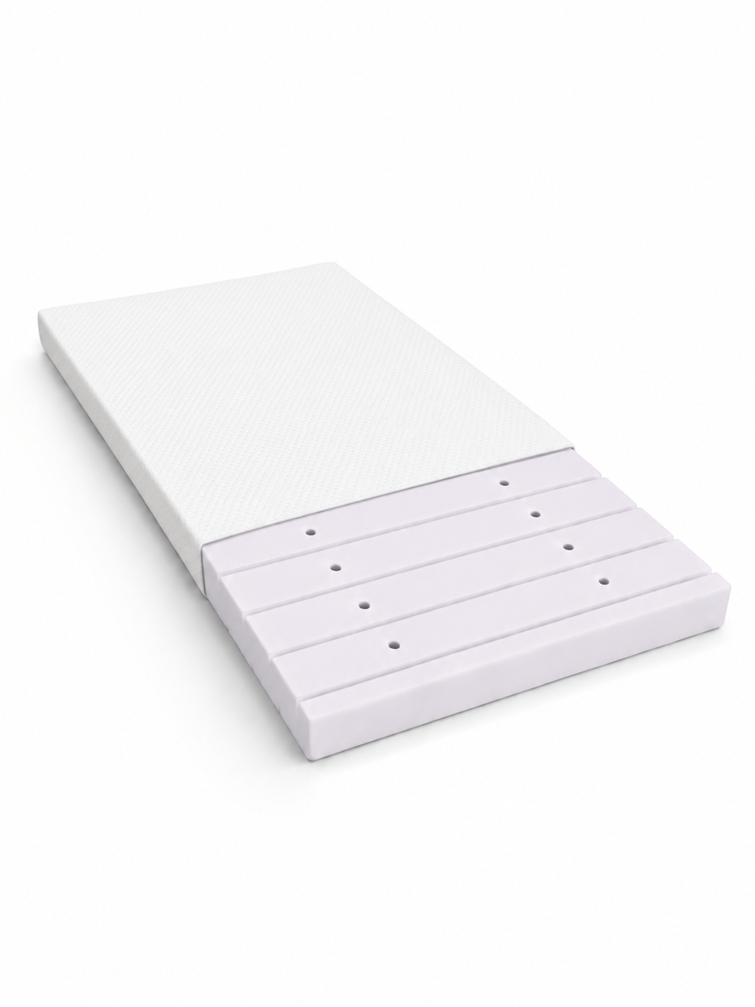 Pilka Minkšta Bouclé Montessori Vaikiška Lova 70 × 140 cm Lovos Vienvietės