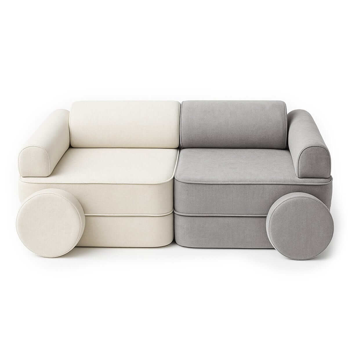 Playsofa Pocket Duo Modulinė Vaikiška Sofa MELLOW, 8 Elementai, 120 cm Modulinės sofos 3
