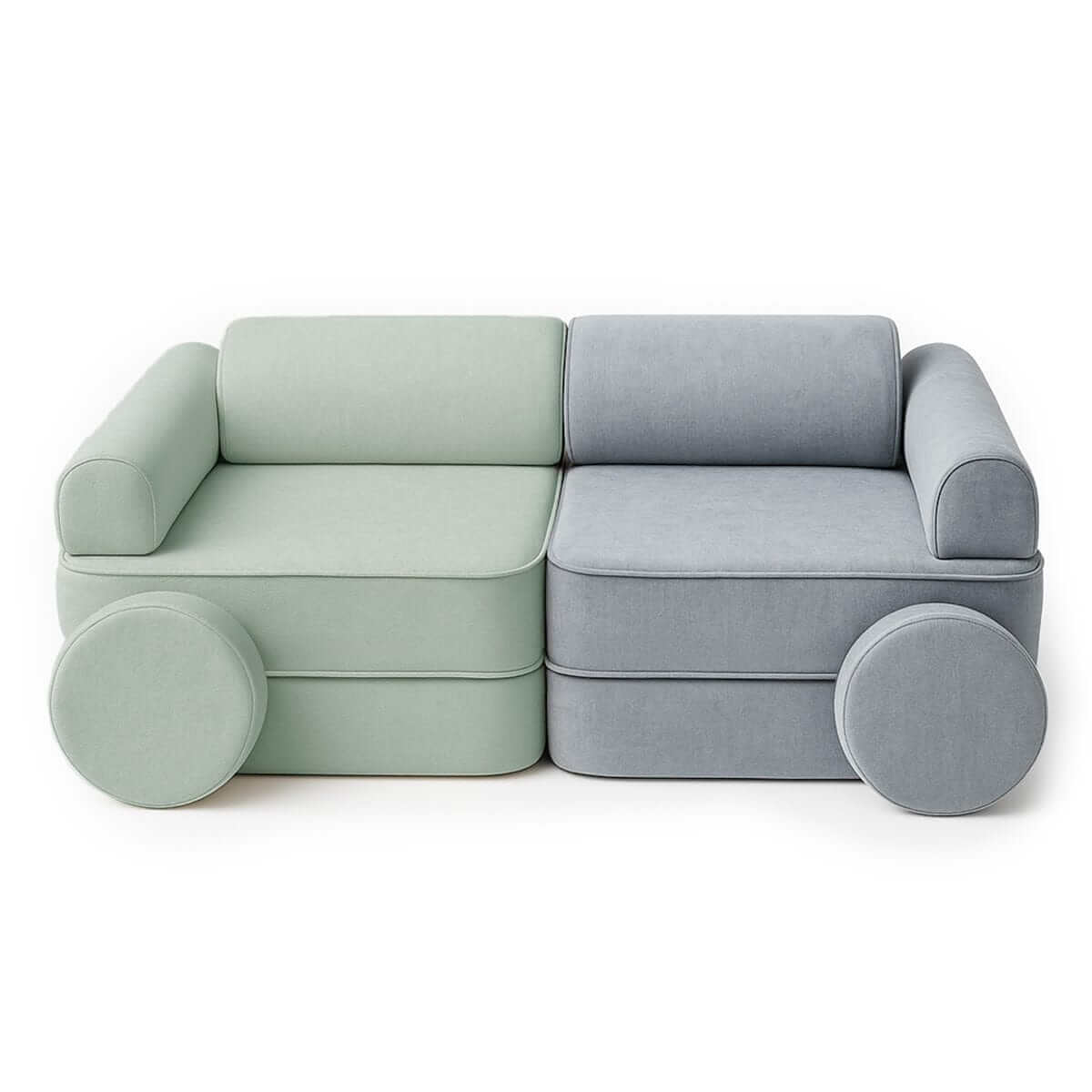 Playsofa Pocket Duo Modulinė Vaikiška Sofa MELLOW, 8 Elementai, 120 cm Modulinės sofos 5