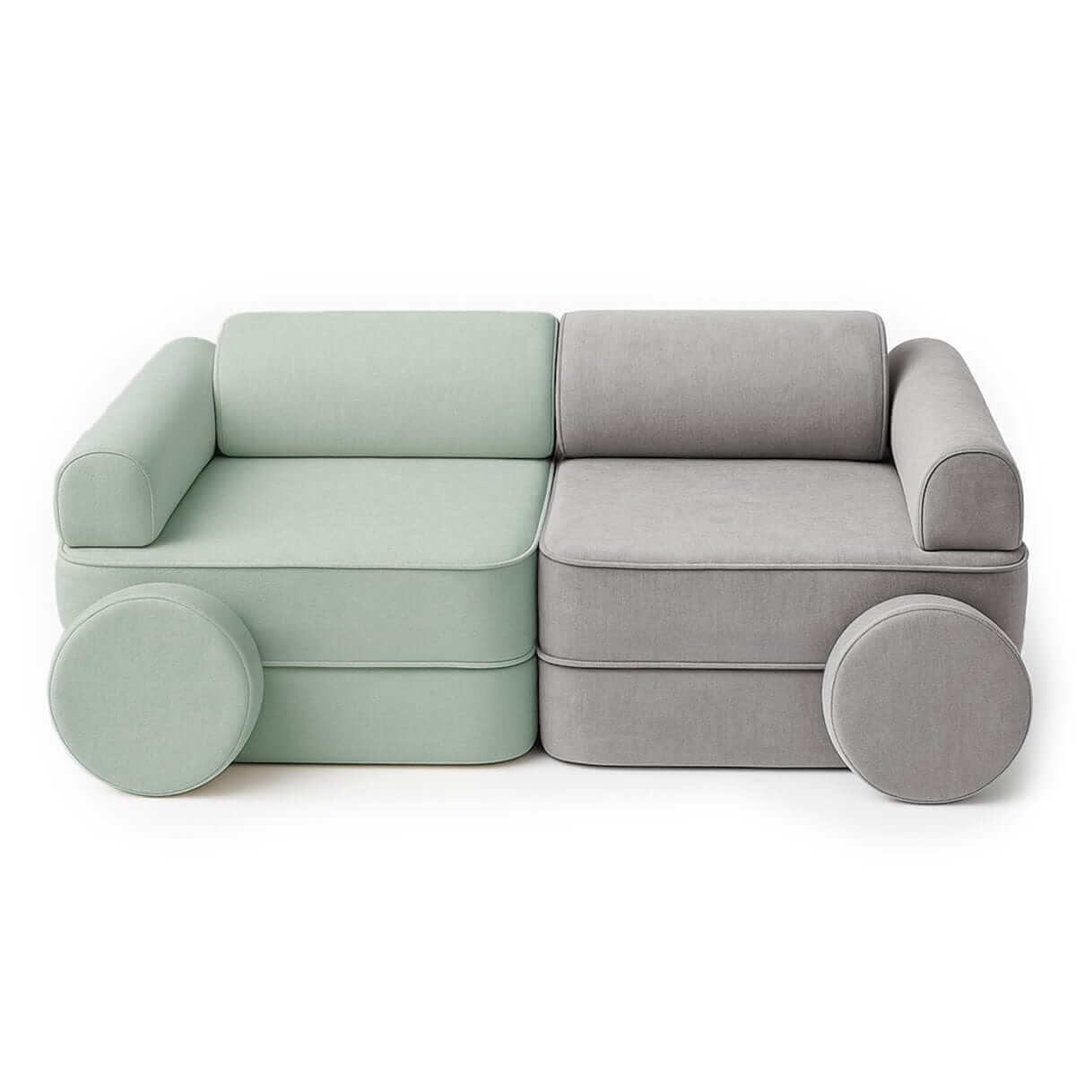 Playsofa Pocket Duo Modulinė Vaikiška Sofa MELLOW, 8 Elementai, 120 cm Modulinės sofos 6