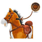 Pliušinis Supamasis Arkliukas Mustang Su Garsais Ir Judesiais – 65 cm, Šviesiai Rudas Supamieji Arkliukai