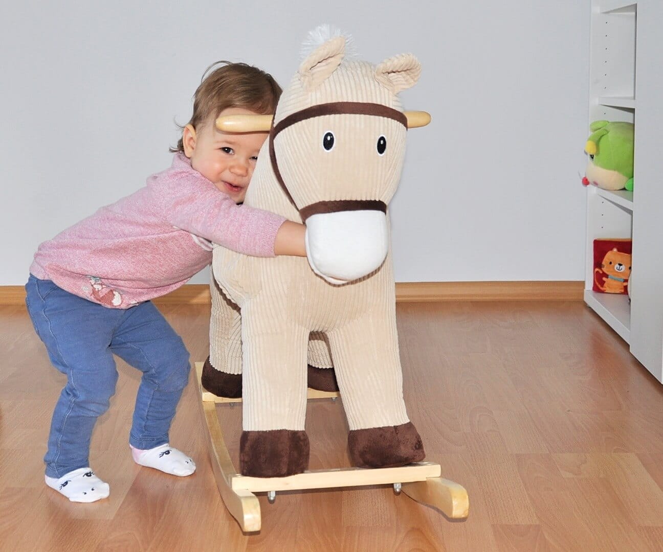Pliušinis Supamasis Arkliukas Pony Su Meškiuku, Smėlio Supamieji Arkliukai