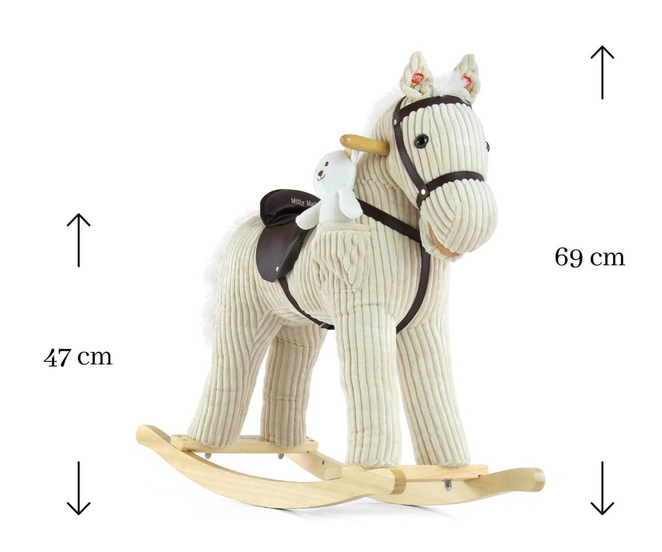 Pliušinis Supamasis Arkliukas Pony Su Meškiuku, Smėlio Supamieji Arkliukai