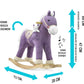 Pliušinis Supamasis Arkliukas Pony Su Meškiuku, Violetinis Supamieji Arkliukai