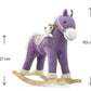 Pliušinis Supamasis Arkliukas Pony Su Meškiuku, Violetinis Supamieji Arkliukai