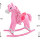 Pliušinis Supamasis Arkliukas Princess – 65 cm, Rožinis Supamieji Arkliukai