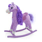 Pliušinis Supamasis Arkliukas Princess – 65 cm, Violetinis Supamieji Arkliukai