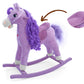 Pliušinis Supamasis Arkliukas Princess – 65 cm, Violetinis Supamieji Arkliukai