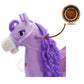 Pliušinis Supamasis Arkliukas Princess – 65 cm, Violetinis Supamieji Arkliukai