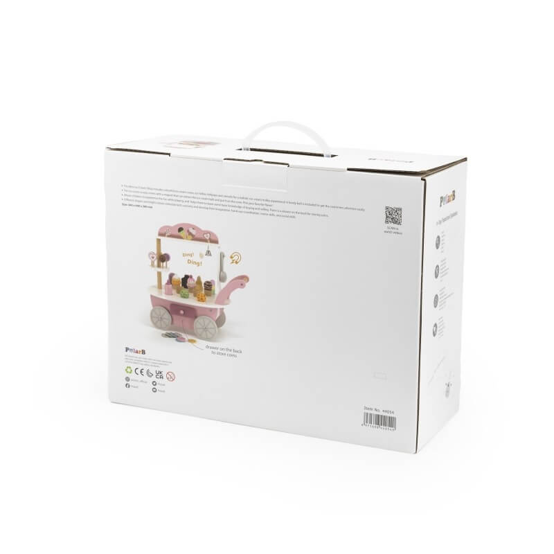 PolarB Medinė 3 Viename Parduotuvė, Kepyklėlė Ir Ledainė Vaikams Vaikiškos Virtuvėlės