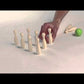 Žaislas Vaikams Mini Boulingas Milaniwood Stalo Žaidimas Green Mini Bowling