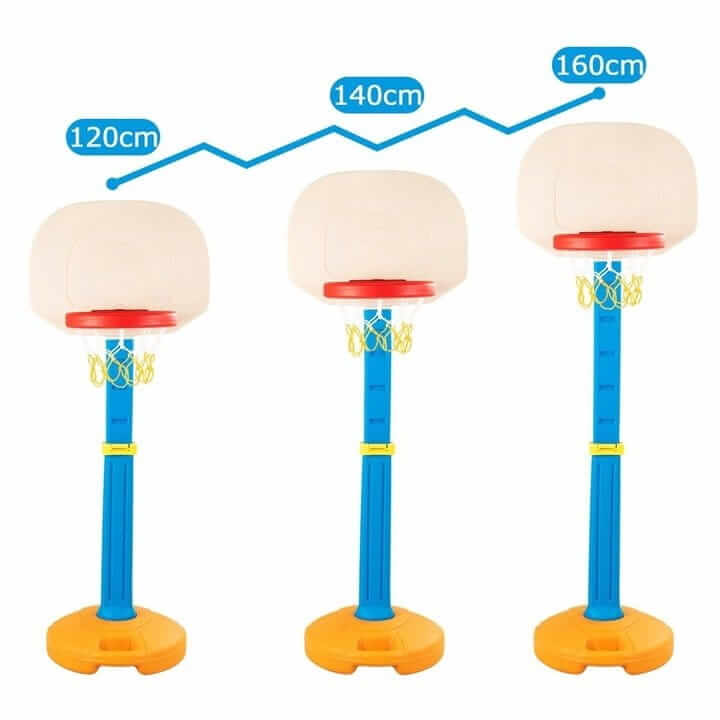 Reguliuojamas 5 Lygių Krepšinio Lankas Su Stovu Vaikams 120–160 cm 1293 Sporto Žaislai