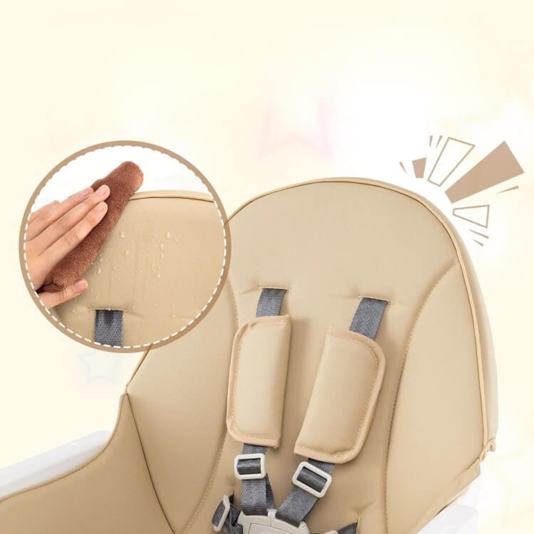 Reguliuojamo Aukščio 6 in 1 Maitinimo Kėdutė Kūdikiams Ir Vaikams, Smėlio Spalvos Maitinimo Kėdutės