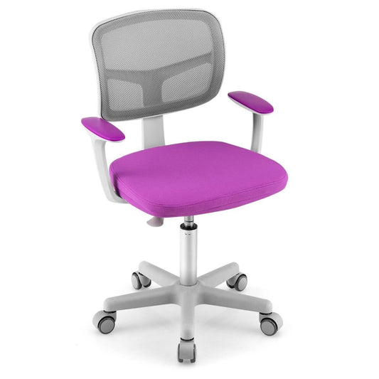 Reguliuojamo aukščio vaikiška kėdutė violetinės spalvos Rašomojo Stalo Kėdės