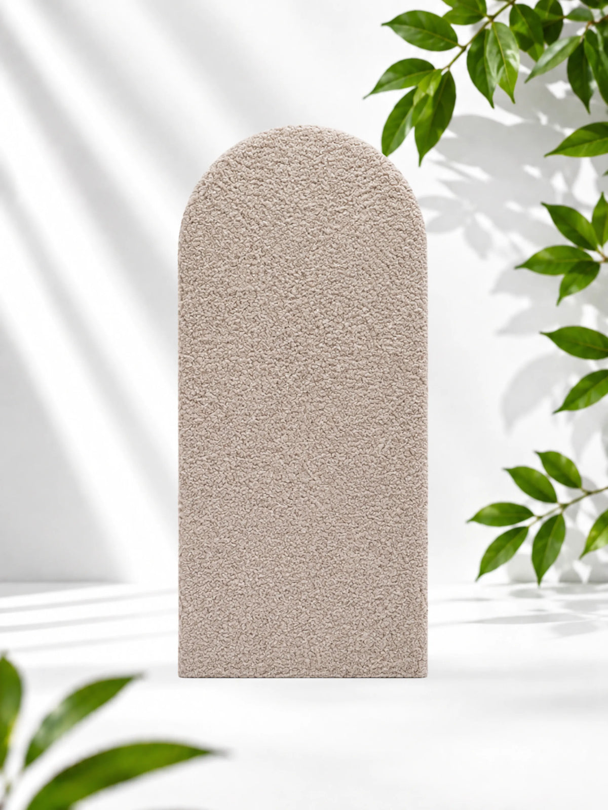 Smėlio Spalvos Minkšta Bouclé Sienų Panelė „Tvorelė“ Sienų Dekoracijos 90 × 36 cm