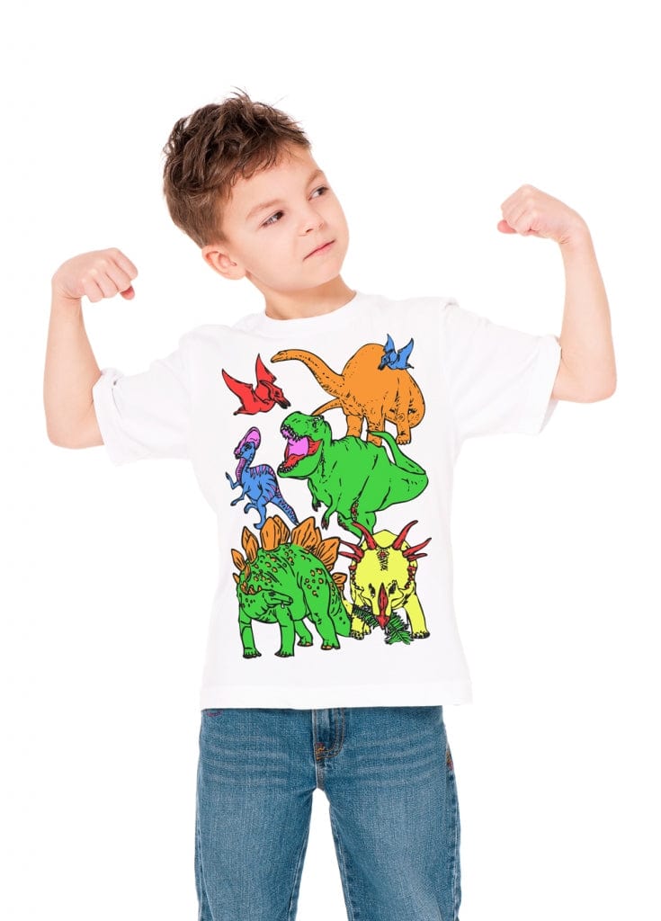 Splat Planet marškinėliai su flomasteriais, Dinozaurai