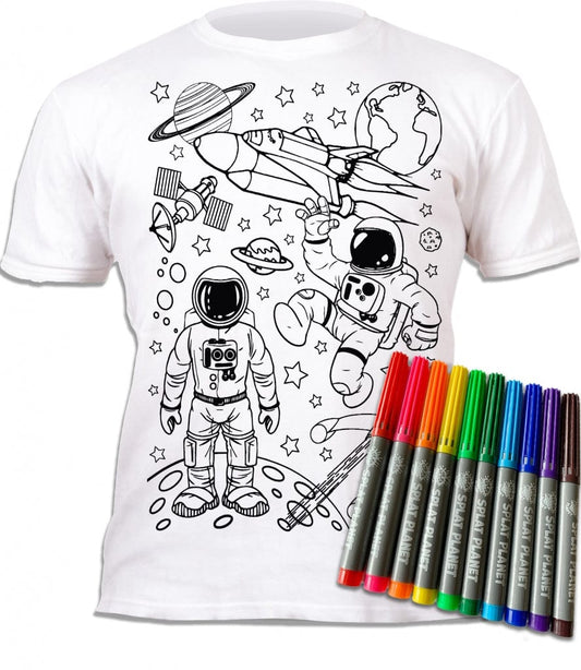 Splat Planet marškinėliai su flomasteriais, Kosmosas