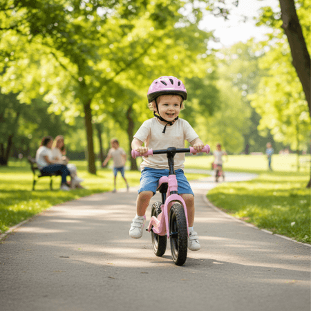 SPOKEY BROOMI Balansinis Dviratis 12″ Rožinis 3 kg Nuo 3 m. Balansinis Dviratis