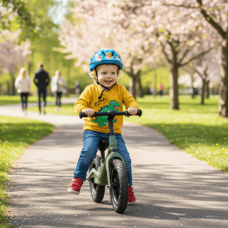 SPOKEY BROOMI Balansinis Dviratis 12″ Žalias 3 kg Nuo 3 m. Balansinis Dviratis