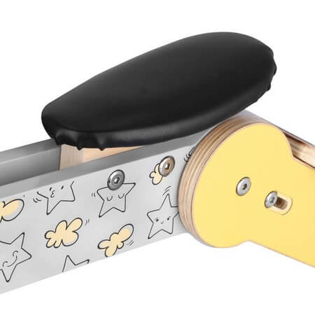 Spokey WOO-RIDE MULTI 2in1 Balansinis Dviratis ir Paspirtukas 8″ Geltona Balansinis Dviratis