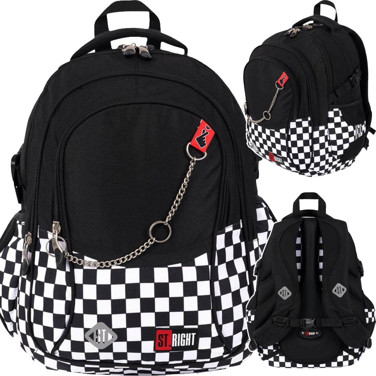 St.Right Mokyklinė Kuprinė K-Pop Chain, 23 l Kuprinės