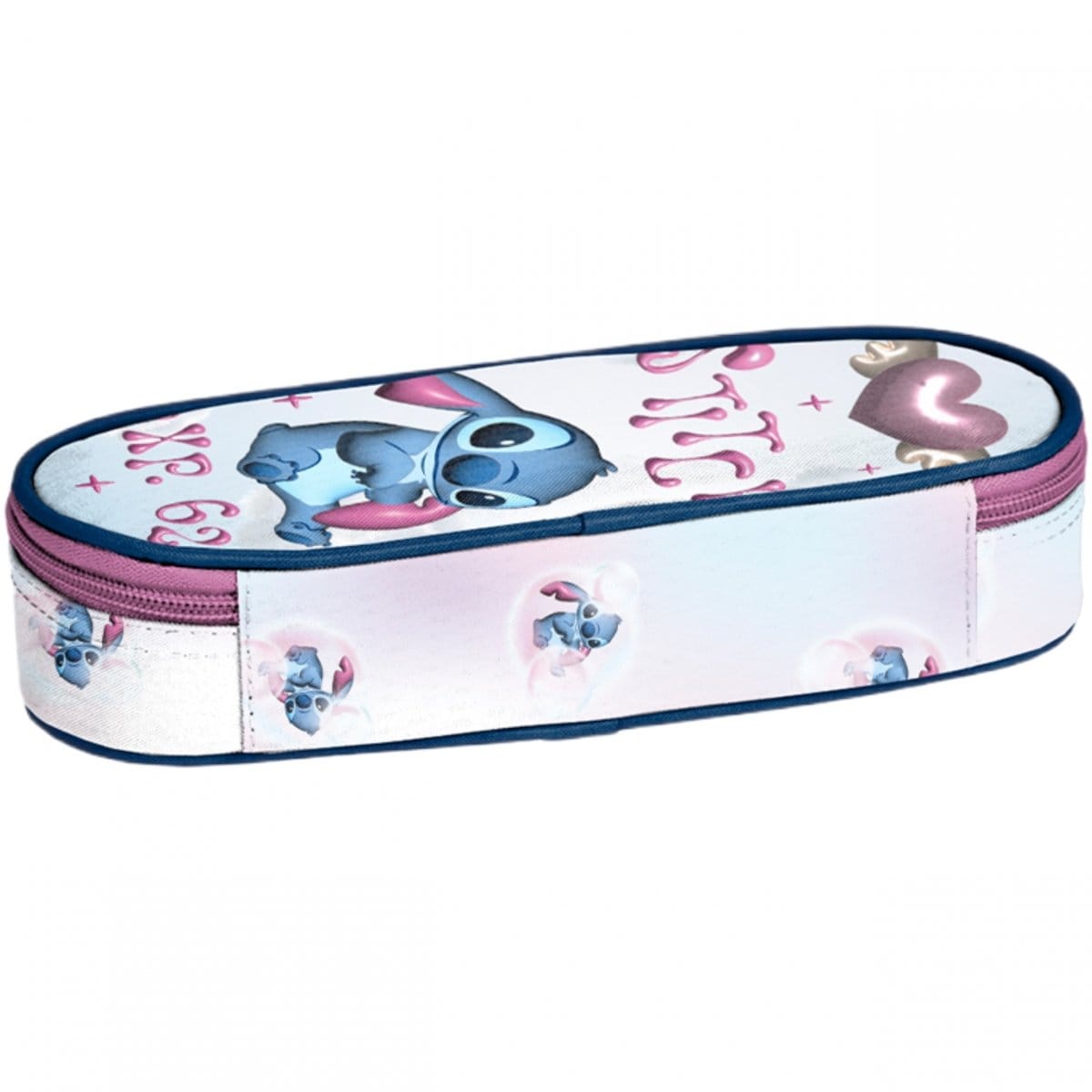 Stitch ergonominė mokyklinė kuprinė 1–4 klasei, 5 dalių komplektas su penalu-dėklu Mokyklinės kuprinės
