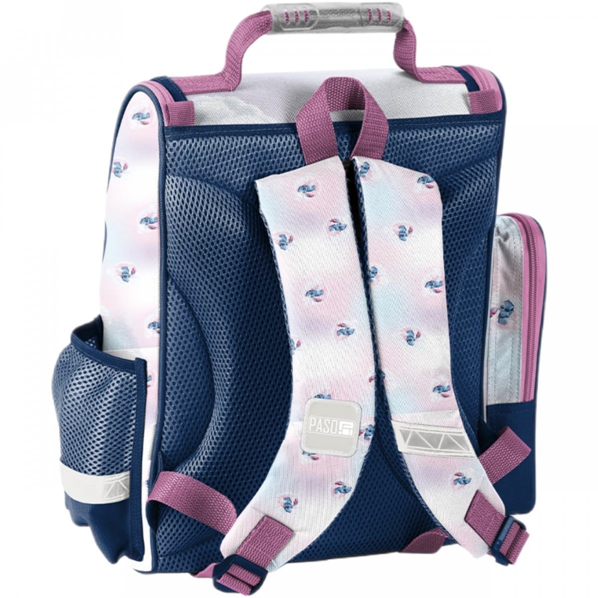 Stitch ergonominė mokyklinė kuprinė 1–4 klasei, 5 dalių komplektas su priemonėmis Mokyklinės kuprinės