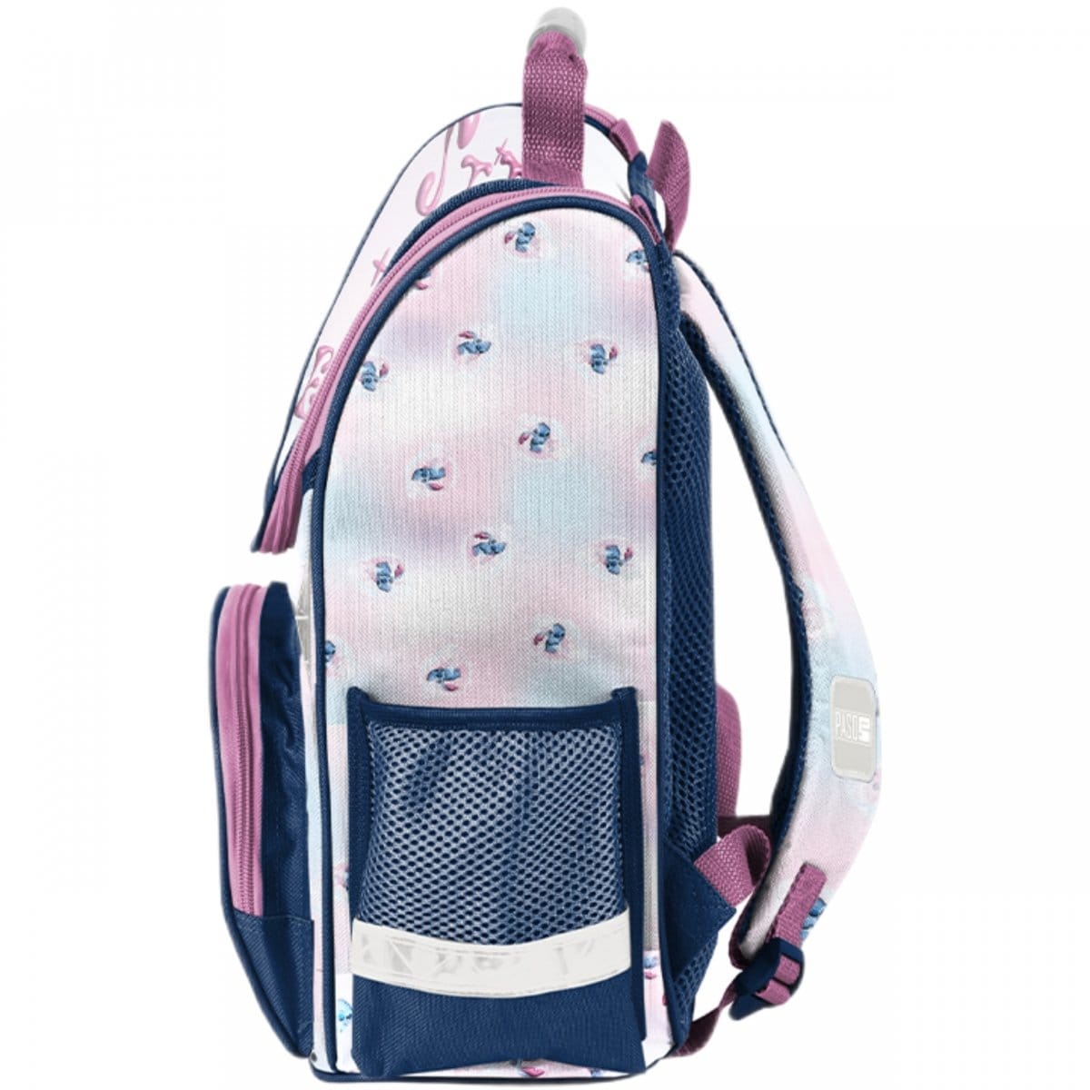 Stitch ergonominė mokyklinė kuprinė 1–4 klasei, 6 dalių komplektas su priemonėmis Mokyklinės kuprinės