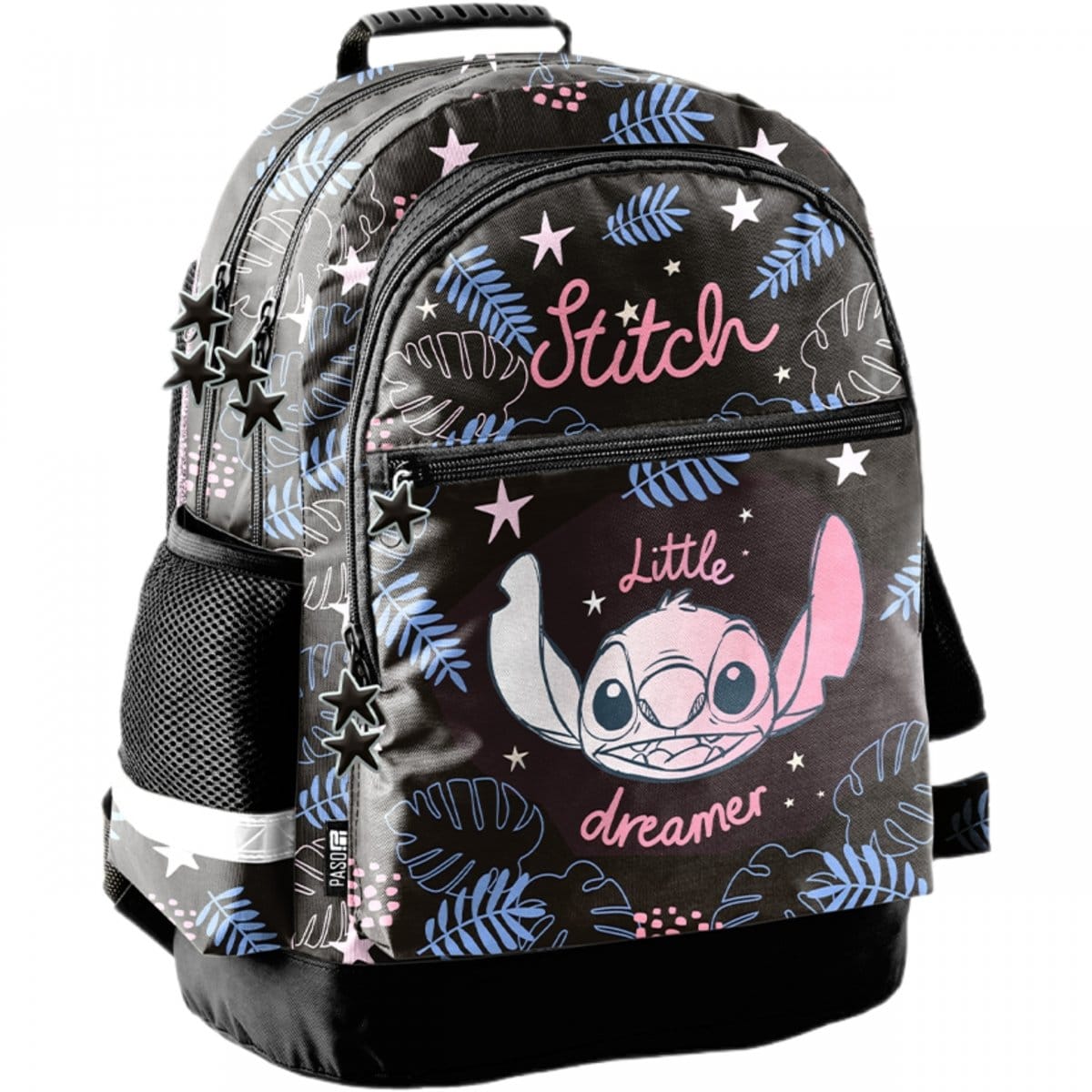 Stitch mokyklinė kuprinė, 6 dalių komplektas su priemonėmis Mokyklinės kuprinės
