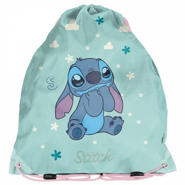STITCH Mokyklinė Kuprinė Su Pieštukine Ir Sportiniu Maišeliu Kuprinė Rinkinys