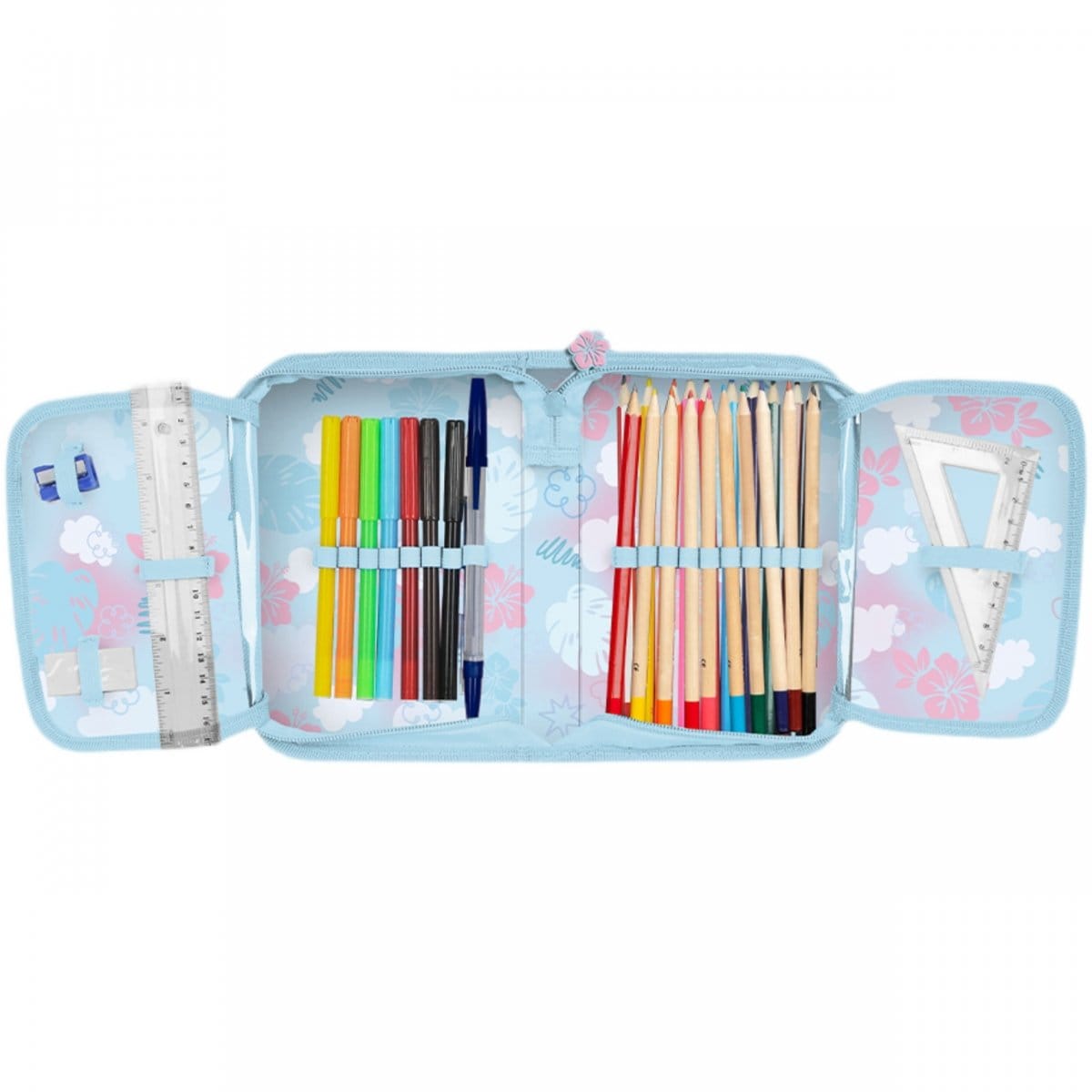Stitch Mokyklinis Kuprinės Komplektas Pirmokei, 6 Dalys Mokyklinės kuprinės