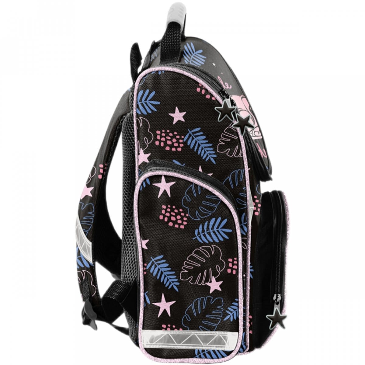 Stitch standi mokyklinė kuprinė 1–4 klasei, 6 dalių komplektas be priemonių Mokyklinės kuprinės