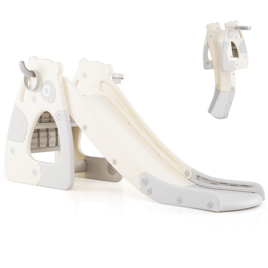 Sulankstoma Vaikiška Čiuožykla, Su Krepšinio Lanku 4-in-1 Čiuožyklos