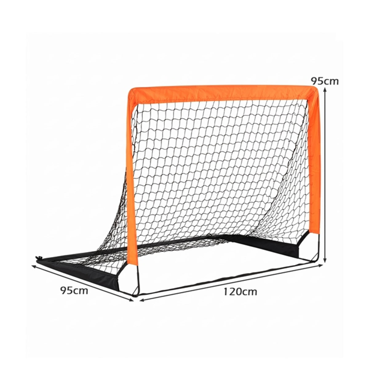 Futbolo vartų matmenys 120 × 95 × 95 cm