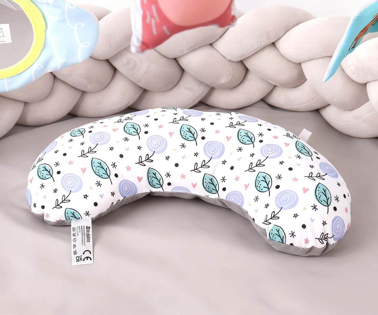 TinyMini Lavinamasis Kilimėlis Kūdikiams "Pynė" 82 cm Su Žaislais Lavinamieji Kilimėliai