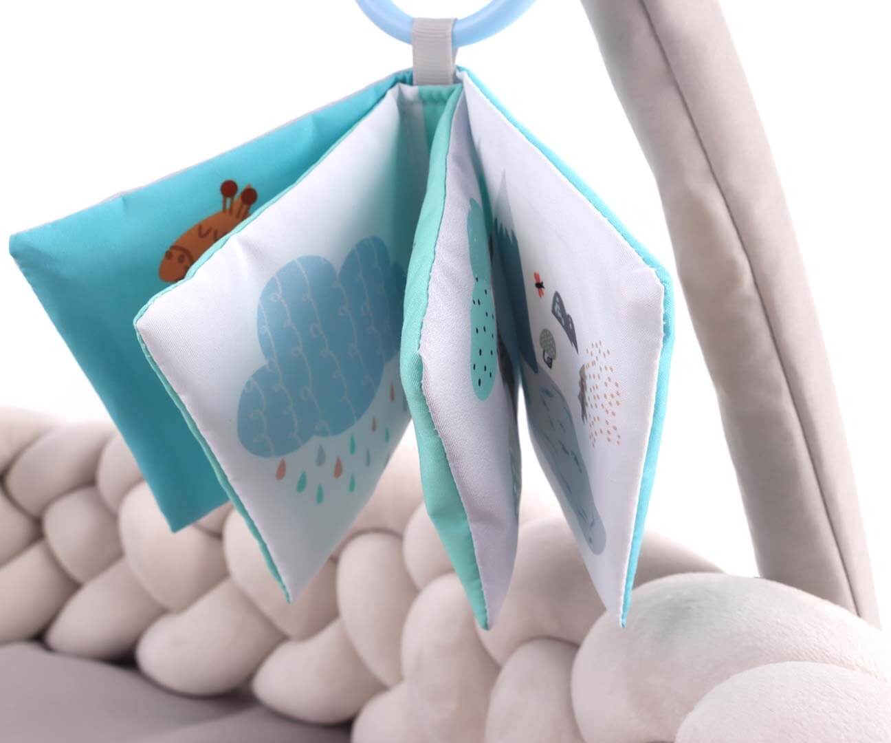 TinyMini Lavinamasis Kilimėlis Kūdikiams "Pynė" 82 cm Su Žaislais Lavinamieji Kilimėliai