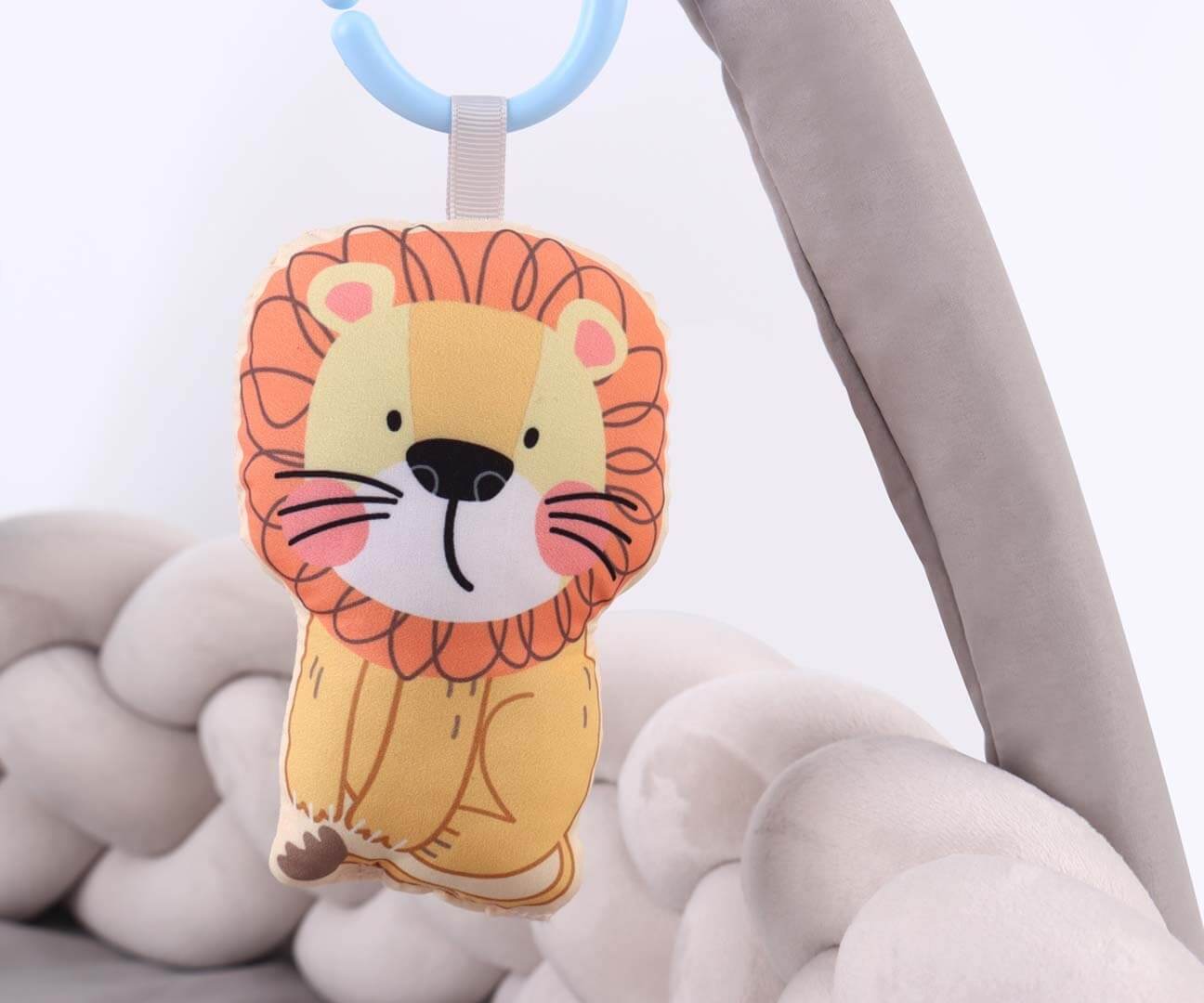 TinyMini Lavinamasis Kilimėlis Kūdikiams "Pynė" 82 cm Su Žaislais Lavinamieji Kilimėliai