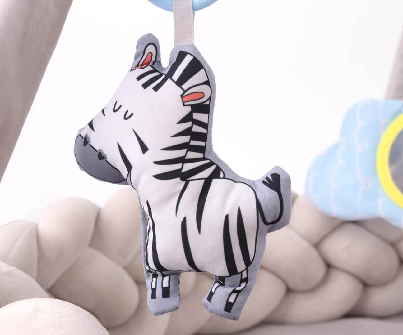 TinyMini Lavinamasis Kilimėlis Kūdikiams "Pynė" 82 cm Su Žaislais Lavinamieji Kilimėliai