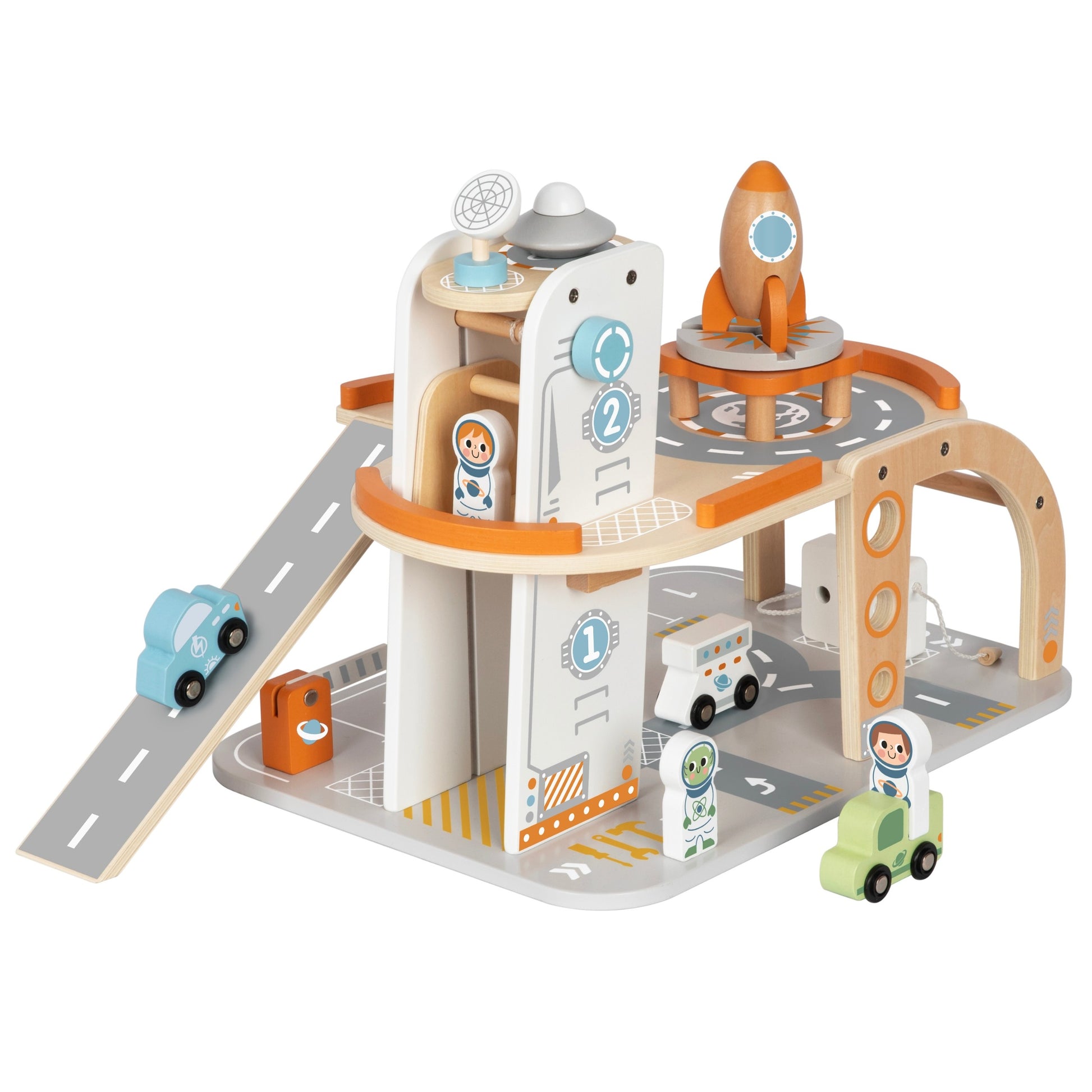 Tooky Toy Medinis Kosminis Parkingas Ir Stotis