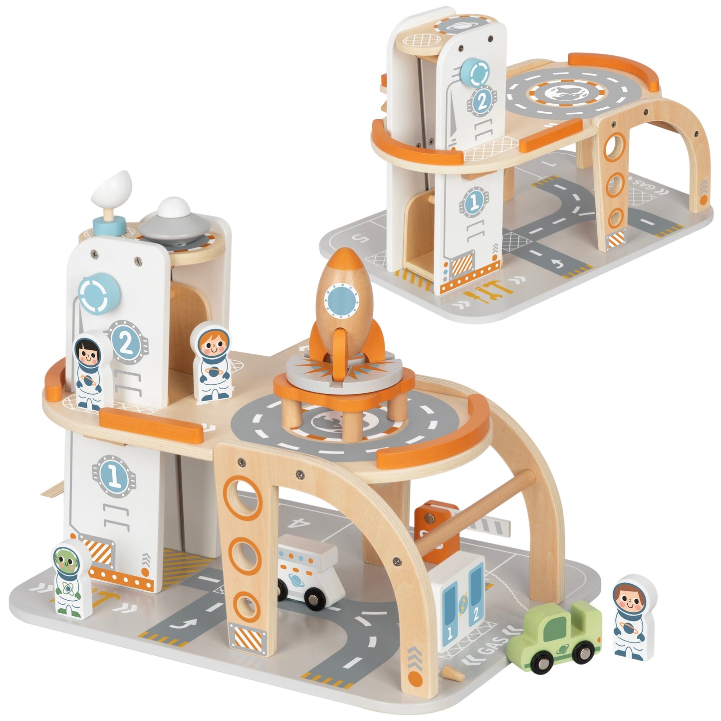 Tooky Toy Medinis Kosminis Parkingas Ir Stotis
